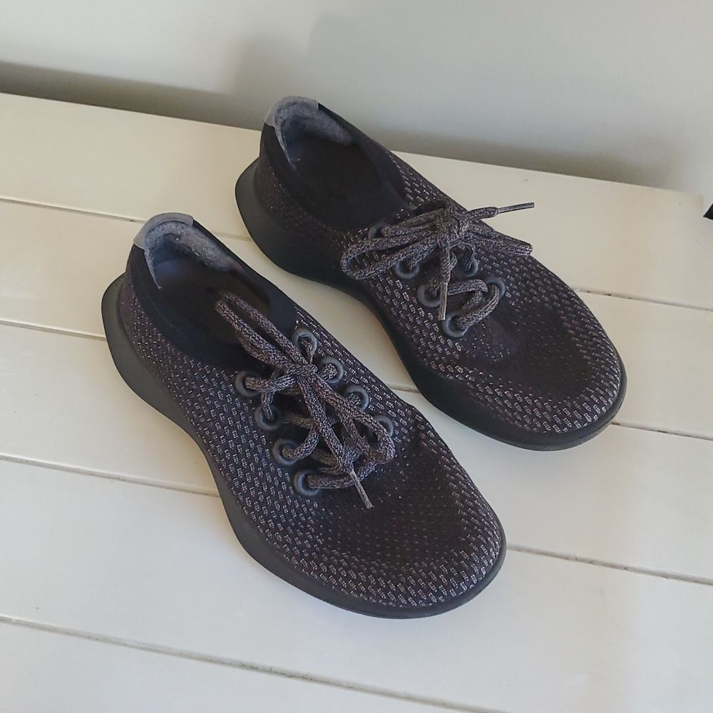 allbirds Tree Dasher Black Womens Running Shoes Size W 8.5